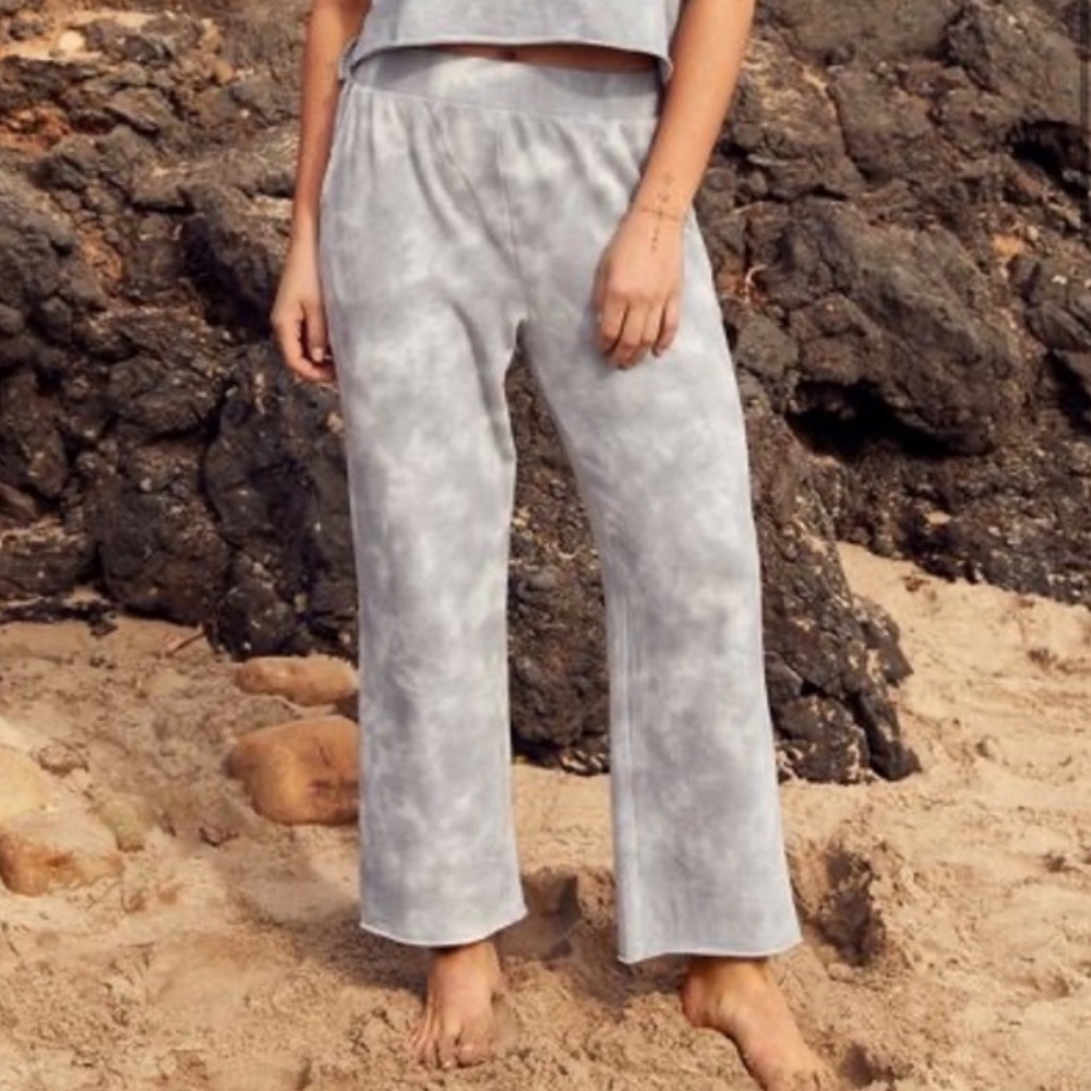 Aerie Tie Dye Wide Leg Sweat Pants